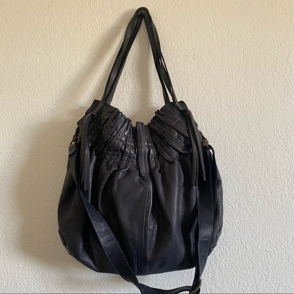 Caterina Lucchi genuine leather blue tone cross body/ shoulder bag - Picture 5 of 15